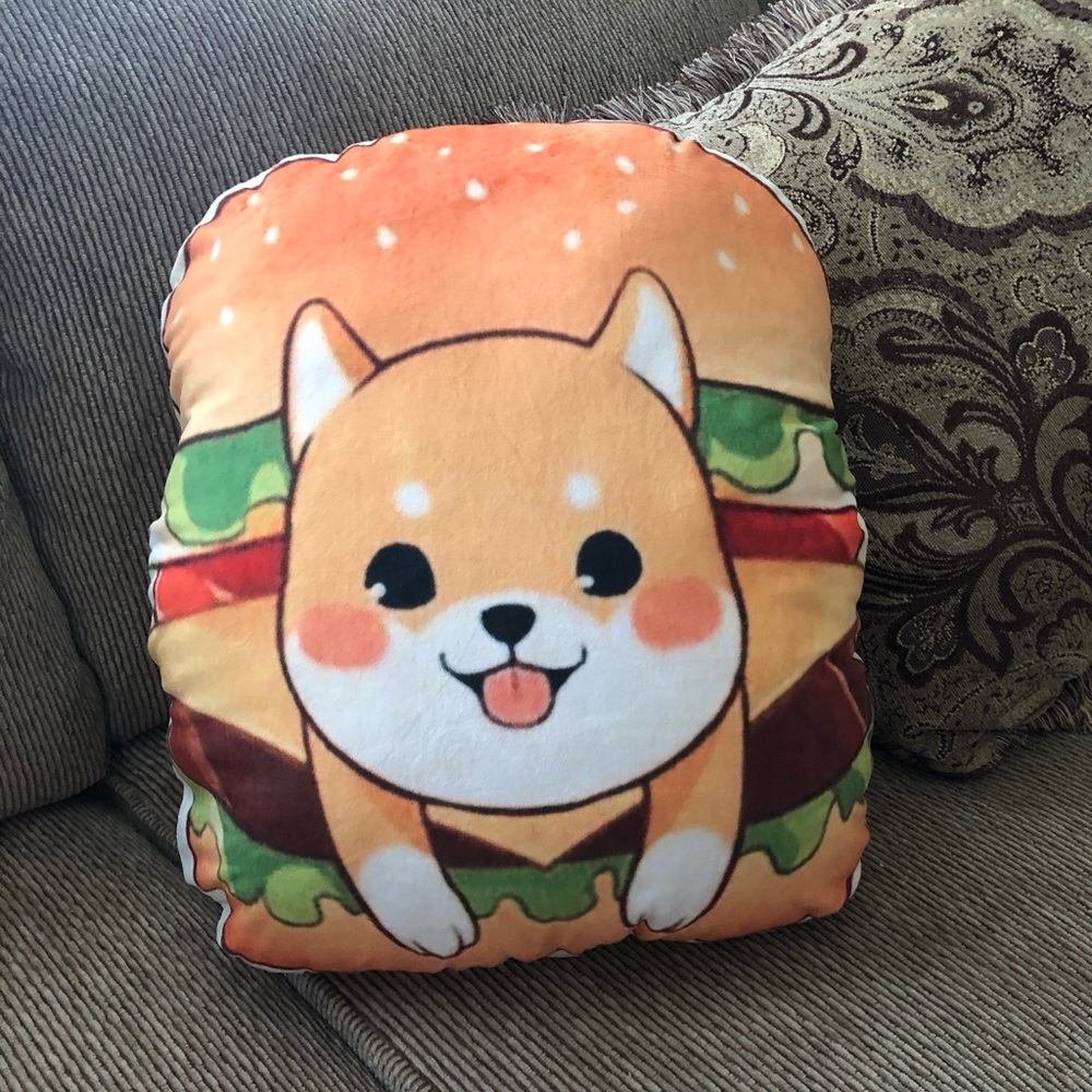 New 18” Shiba Inu Plush Decor Pillow
